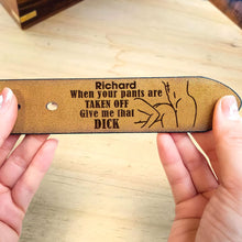 Load image into Gallery viewer, Personalized Couple's Secret Message Belt Belts PopCulturePrints
