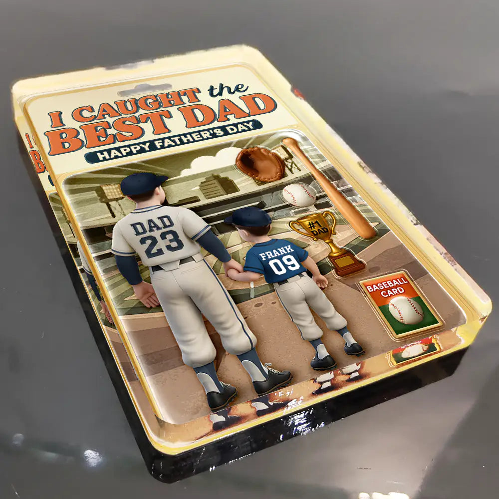 I Caught the Best Dad - Personalized Custom Shaped Acrylic Plaque for Father's Day Acrylic Plaque PopCulturePrints