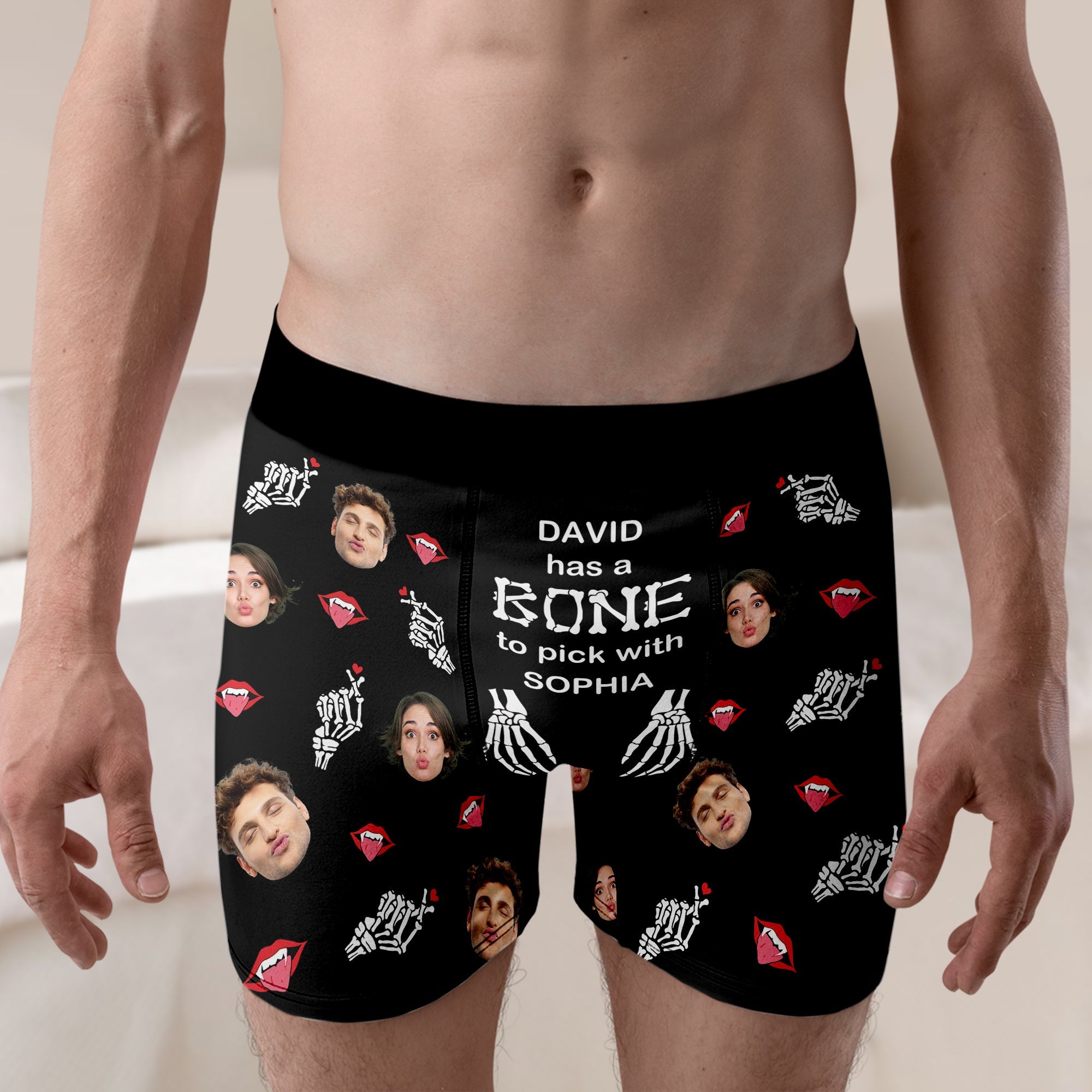 Personalized Blooming Together Poster for Older Couples Boxer Briefs PopCulturePrints