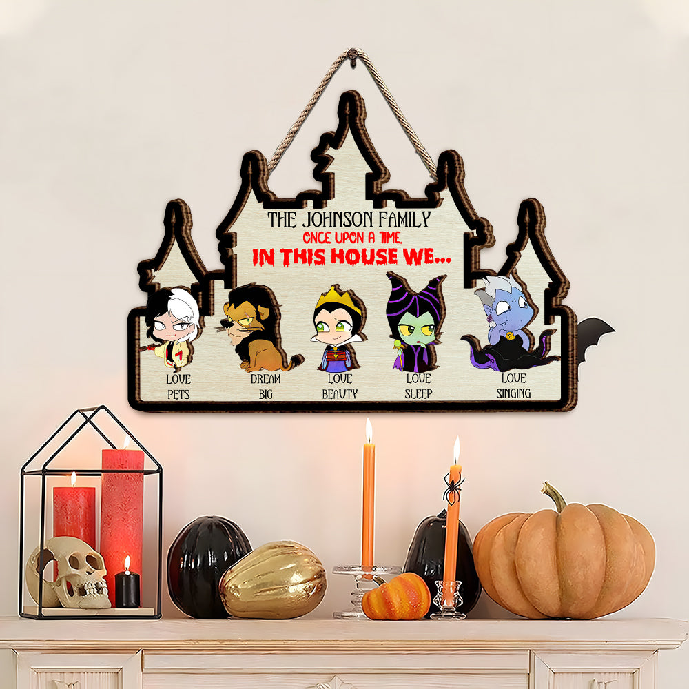 Personalized Magical Family Castle Wood Sign