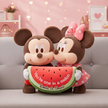 Load image into Gallery viewer, You're One in a Melon - Adorable Watermelon Couple Pillow Pillow PopCulturePrints
