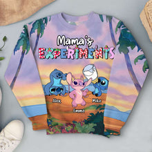 Load image into Gallery viewer, Personalized Cartoon-Themed Mom Shirt - Custom Names AOP Products PopCulturePrints
