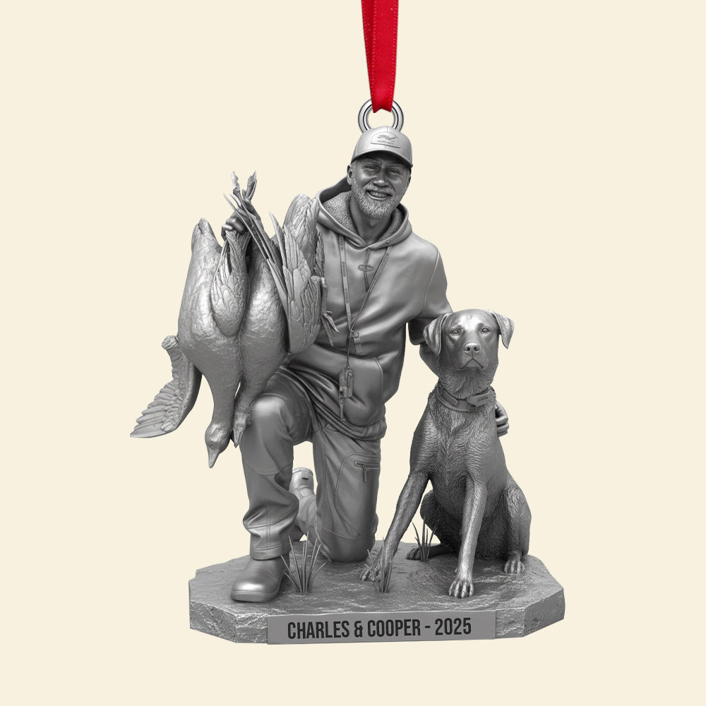 Celebrate Your Hunting Memories - Hunting Trophy Moment Christmas Ornament, Personalized Gift for Outdoor Enthusiasts Ornament PopCulturePrints