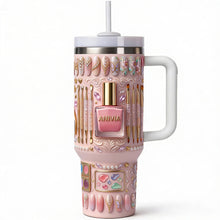 Load image into Gallery viewer, Nail Artist 40oz Tumbler - A Unique Gift for Every Nail Enthusiast Tumbler Cup PopCulturePrints

