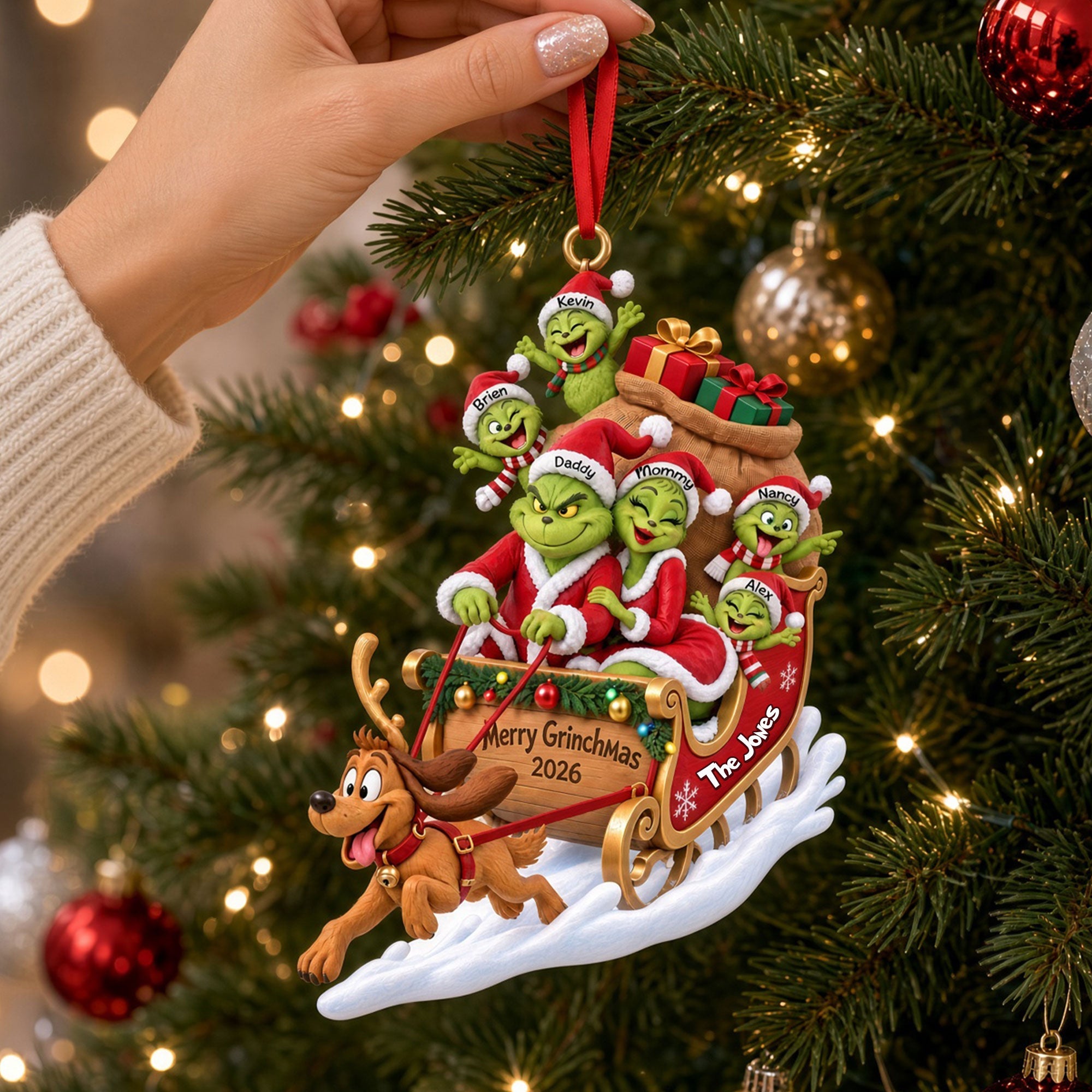 "Make Christmas Magical!" - Personalized Christmas Acrylic Ornament - Perfect Gift for Family & Friends Ornament PopCulturePrints