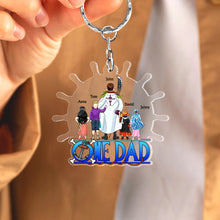Load image into Gallery viewer, Custom Anime-Inspired Keychain for Dad - Personalized Father&#39;s Day Gift Keychains PopCulturePrints
