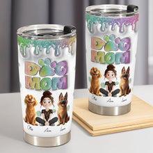 Load image into Gallery viewer, “Paw-sitively Pawesome!” - Lovely Dog Mom Cartoon Personalized Tumbler Cup - Custom Gift for Dog Lovers and Pet Moms Tumbler Cup PopCulturePrints
