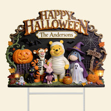 Load image into Gallery viewer, Happy Halloween Yard Sign - Personalized Halloween Gifts For Family 04pgta070826 Yard Sign PopCulturePrints
