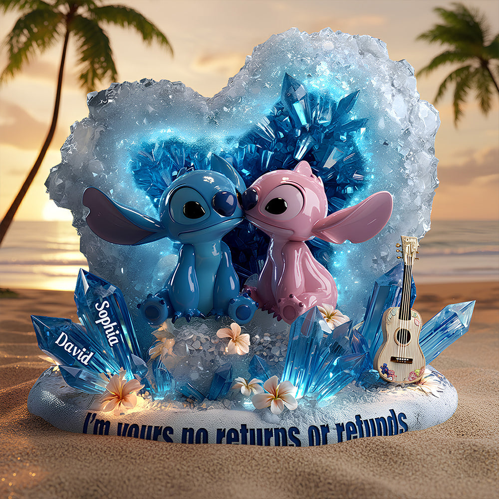 I'm Yours No Returns or Refunds - Cute Couple Acrylic Plaque - Personalized Gifts for Couples Shaped Plaques PopCulturePrints