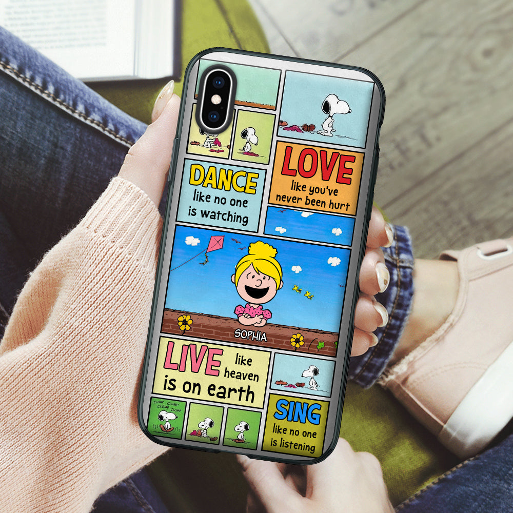 Personalized Cartoon-Themed Phone Case - Dance, Love, Live & Sing