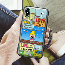 Load image into Gallery viewer, Personalized Cartoon-Themed Phone Case - Dance, Love, Live &amp; Sing
