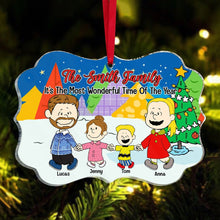 Load image into Gallery viewer, Personalized Family Christmas Acrylic Ornament - Custom Cartoon Characters
