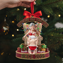 Load image into Gallery viewer, Growing Old Together - Personalized Frisky Old Couple Ornament for Christmas Ornament PopCulturePrints

