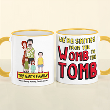 Load image into Gallery viewer, Personalized Cartoon Family Coffee Mug - Smith Family Edition Coffee Mug PopCulturePrints
