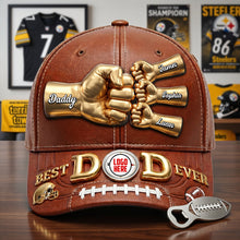 Load image into Gallery viewer, Best Dad Ever - Personalized Sporty Cap for Dad, Grandpa &amp; More Caps PopCulturePrints
