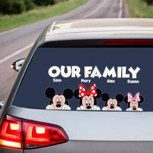 Load image into Gallery viewer, Custom Family Car Decal - Mickey and Friends Decal Sticker PopCulturePrints
