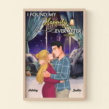 Load image into Gallery viewer, Personalized Couples Canvas Print - I Found My Happily Ever After Poster &amp; Canvas PopCulturePrints
