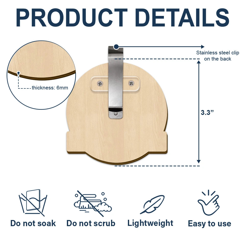 Drive Safe Daddy, We Love You - Personalized Custom Car Visor Clip Gift for Dad, Mom & Grandma Car Visor Clip PopCulturePrints