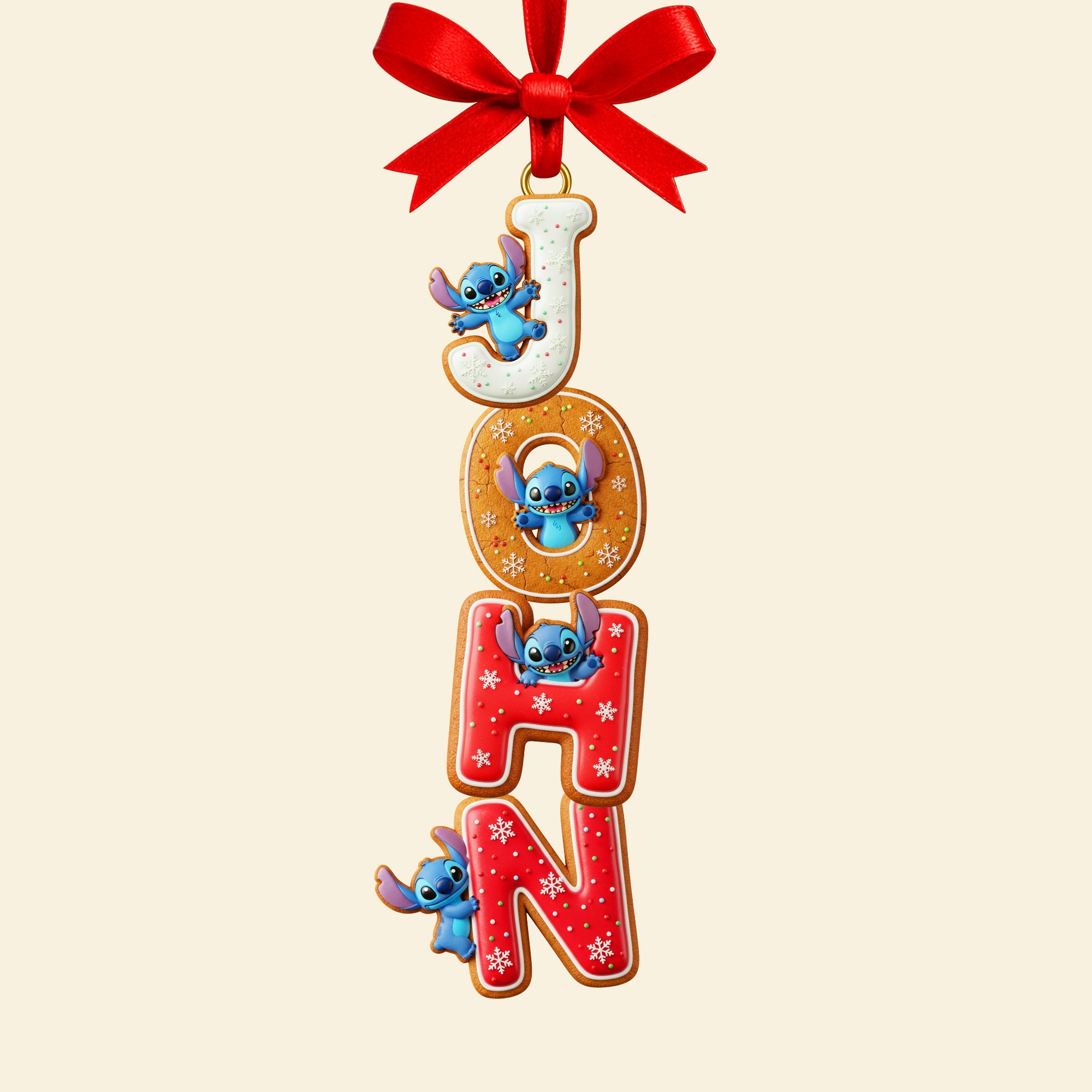 Celebrate the Holidays with Personal Touch - Gingerbread Custom Name Alphabet Ornament - Perfect Personalized Gift for Friends, Family, and Kids Ornament PopCulturePrints