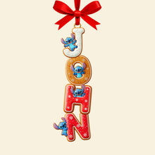 Load image into Gallery viewer, Celebrate the Holidays with Personal Touch - Gingerbread Custom Name Alphabet Ornament - Perfect Personalized Gift for Friends, Family, and Kids Ornament PopCulturePrints
