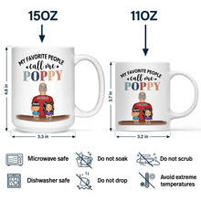 Load image into Gallery viewer, My Favorite People Call Me Papa - Personalized Mug for Dads Mug PopCulturePrints
