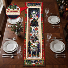 Load image into Gallery viewer, "Celebrate the Holidays with Family Fun!" - Personalized Quilted Table Runner - Custom Gift for Star Wars Fans and Holiday Hosts
