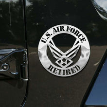 Load image into Gallery viewer, Personalized U.S. Army Star Metal Emblem - Custom Name Vehicle Decor
