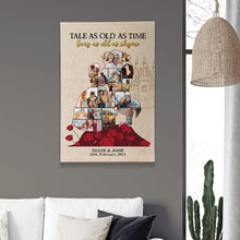 Load image into Gallery viewer, Fairytale Love Story Personalized Canvas for Couples - Valentine's Day Gifts Poster &amp; Canvas PopCulturePrints

