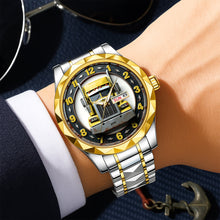 Load image into Gallery viewer, Trucker's Pride - A Personalized Men's Watch for Truckers Men's Watch PopCulturePrints
