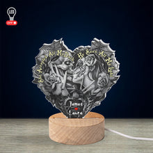 Load image into Gallery viewer, Personalized Couples LED Night Light - She Accepted My Dark &amp; He Sees My Light Led Night Light PopCulturePrints
