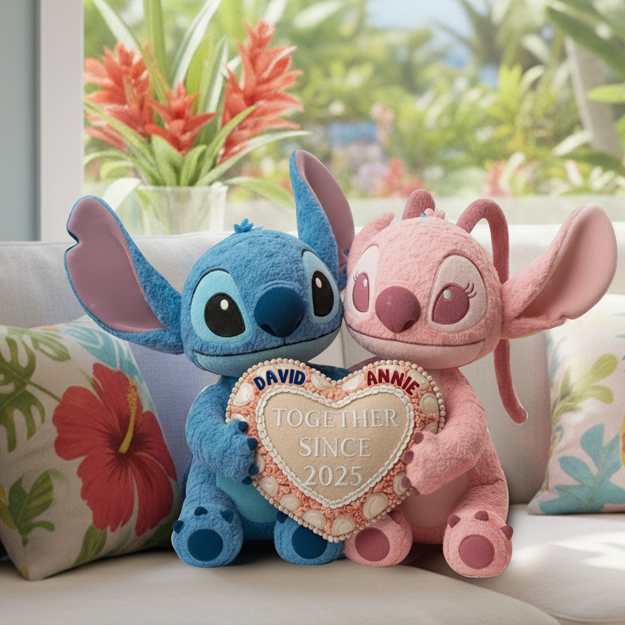 "Together Forever" - Custom Shaped Pillow for Couples - Personalized Gift for Loved Ones Pillow PopCulturePrints