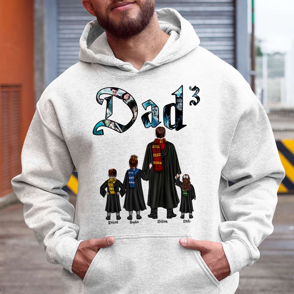 Personalized Wizard Family Dad T-Shirt