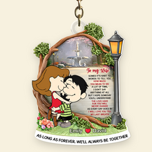 Load image into Gallery viewer, Personalized Keychain Gift for Wife - Heartfelt Love Custom Keyring Keychains PopCulturePrints
