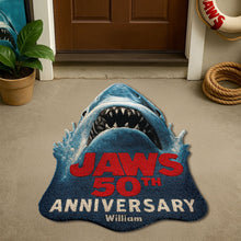 Load image into Gallery viewer, “Make a Splash!” - Great Bite Doormat, Personalized Gift for Ocean Lovers Doormat PopCulturePrints
