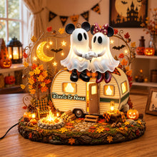 Load image into Gallery viewer, Halloween Camping Couple Acrylic Light Box - Personalized Gifts For Couple 01palu080826 Light Box PopCulturePrints
