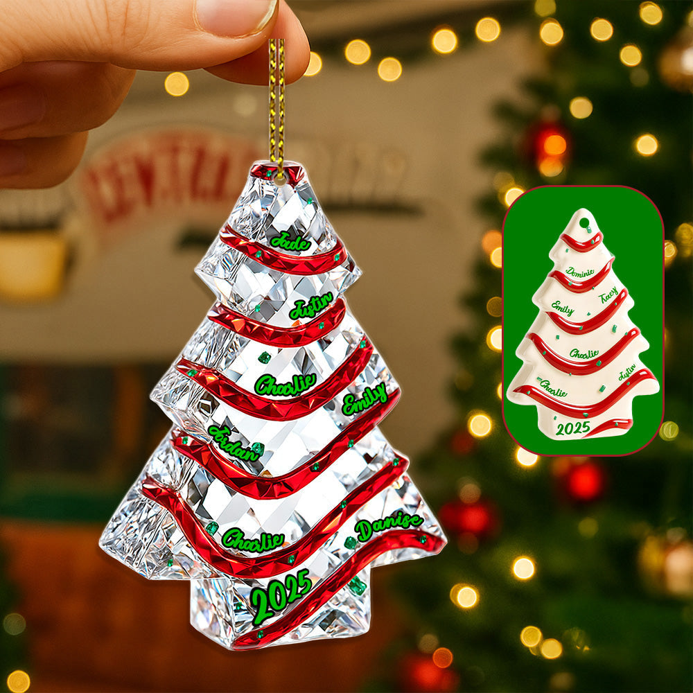 "Create Cherished Memories with Our Family Ornament - Personalized Gifts for a Festive Christmas" Ornament PopCulturePrints