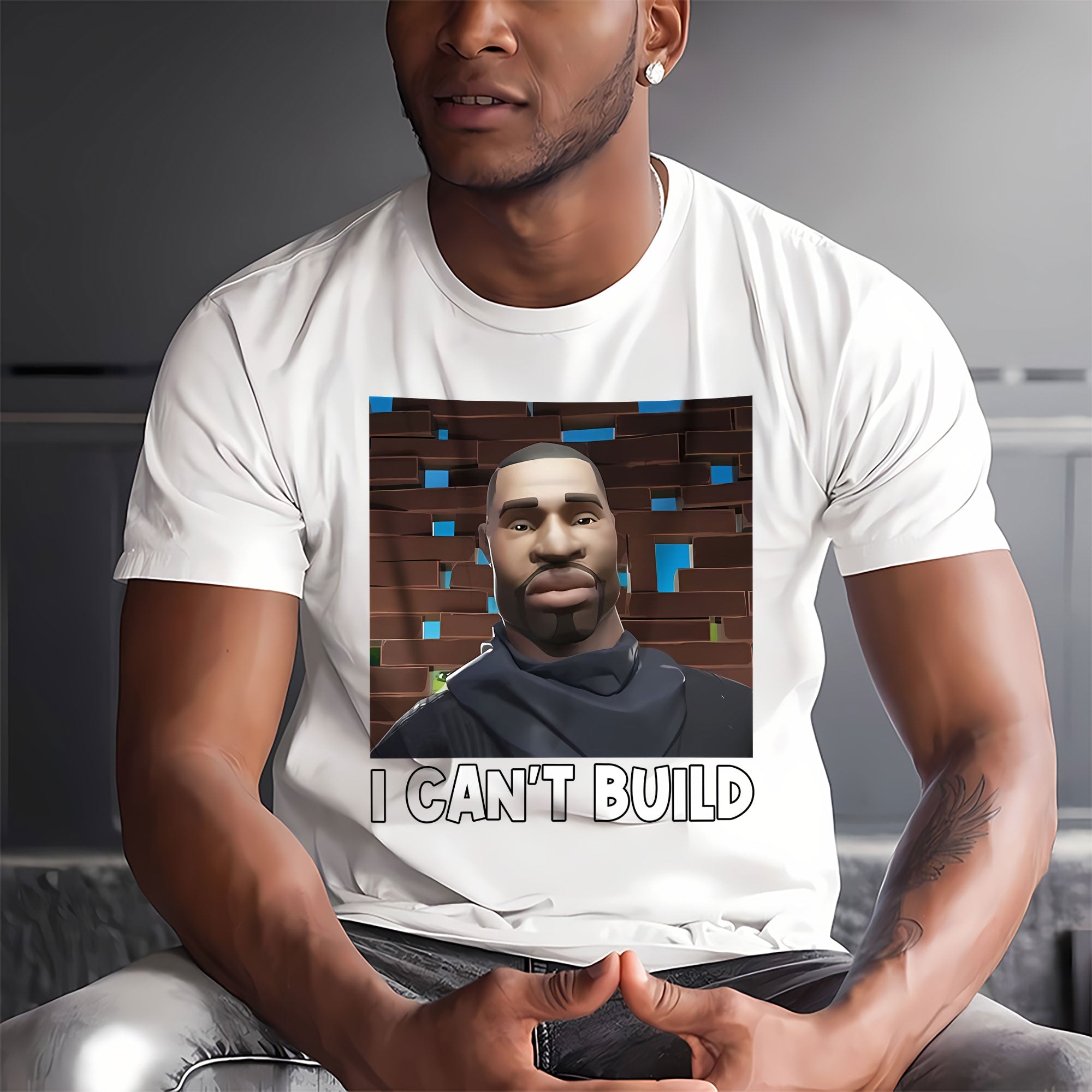 George Floyd I Can't Build Sweatshirt - Empowerment in Art Shirts PopCulturePrints