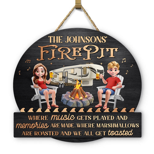 “Where Music Gets Played, Memories Are Made!” - Personalized Custom Shaped Wood Sign - Gift for Couples, Friends, and Family Wood Shaped Sign PopCulturePrints