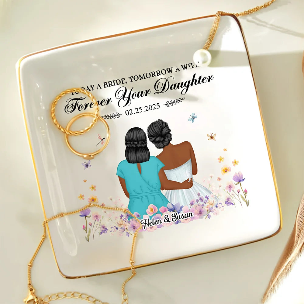 Forever Your Daughter - Personalized Ring Dish for Mother's Day Ring Dish PopCulturePrints