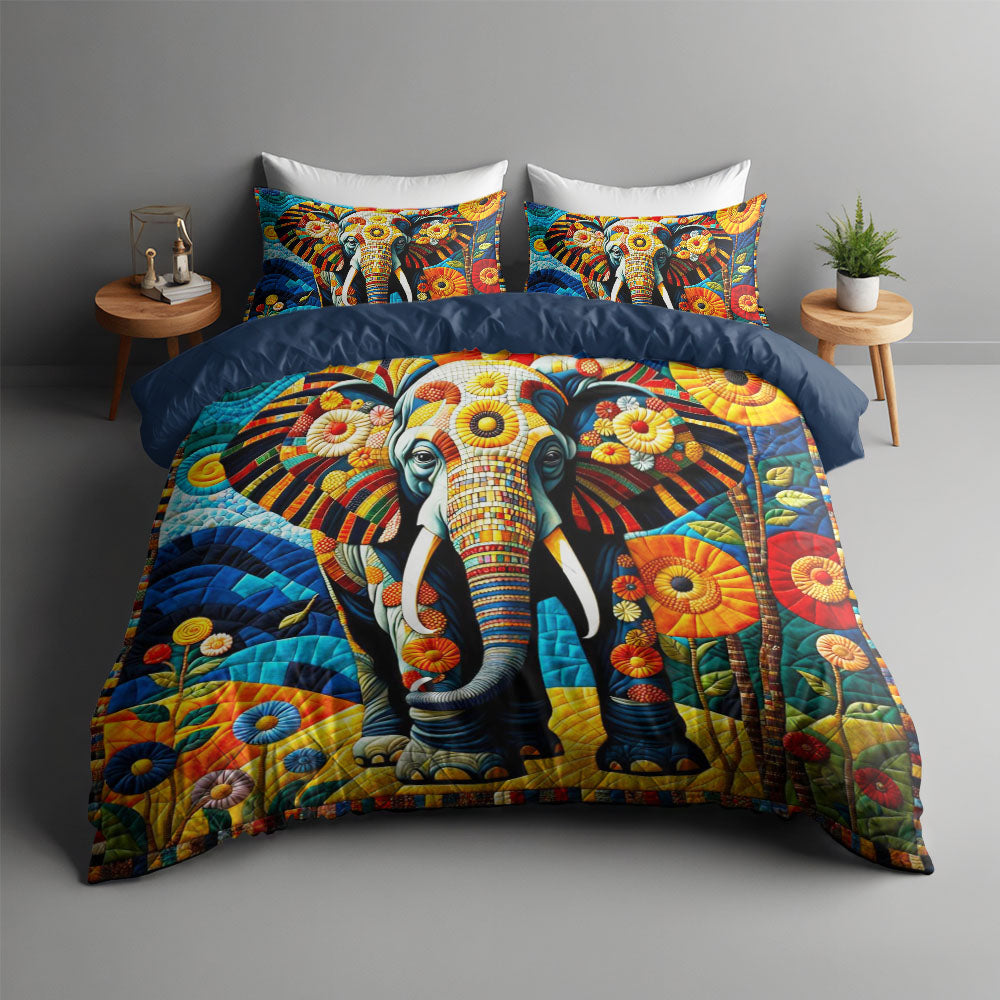 Personalized Elephant Lover Quilt Bed Set Blanket PopCulturePrints