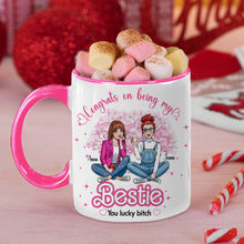 Load image into Gallery viewer, Personalized Bestie Mug - Congrats on Being My Best Friend Coffee Mug PopCulturePrints

