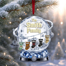 Load image into Gallery viewer, Merry Christmas with Your Family - Personalized Acrylic Ornament
