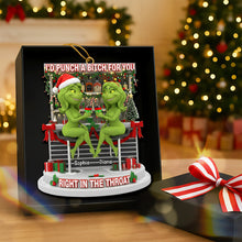 Load image into Gallery viewer, I&#39;d Punch a Bitch for You - Personalized Bestie Ornament Ornament PopCulturePrints
