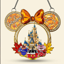 Load image into Gallery viewer, “Grandma, You’re a Treasure!” - Personalized Halloween Grandma Suncatcher Ornament Ornament PopCulturePrints
