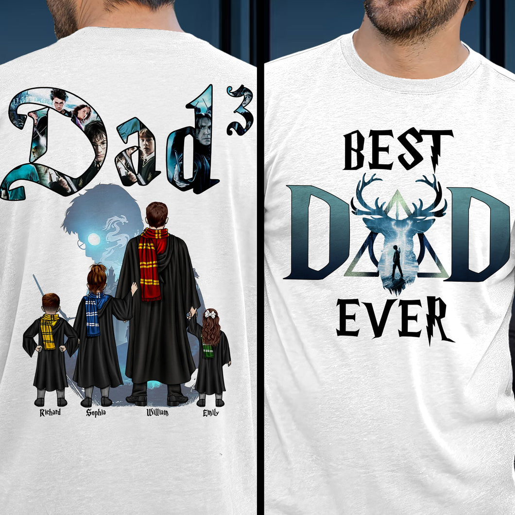 Personalized Best Dad Ever T-Shirt – Harry Potter Themed