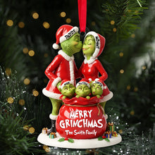 Load image into Gallery viewer, Celebrate Family Joy with Festive Love - Personalized Christmas Ornament Ornament PopCulturePrints
