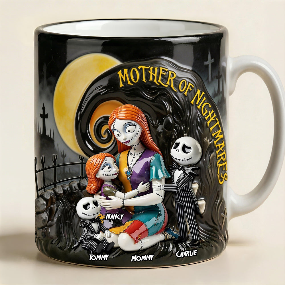 “Celebrate the Spooky Side of Motherhood” - Spooky Mom Coffee Mug, Personalized Gift for Mom and Grandma on Mother's Day Coffee Mug PopCulturePrints