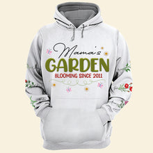 Load image into Gallery viewer, “A Garden of Love: Personalized &amp; Customizable Embroidered Mom Shirt – Perfect Gift for Mom, Grandma &amp; More” AOP Products PopCulturePrints
