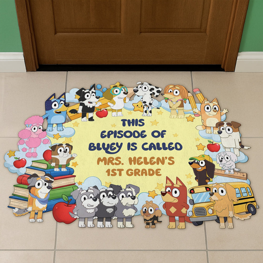 Cute Teacher Doormat - Personalized Gift for Teachers and Educators Doormat PopCulturePrints