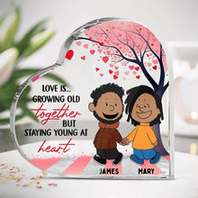 Load image into Gallery viewer, Personalized Heart Plaque for Couples - Custom Names &amp; Message Shaped Plaques PopCulturePrints
